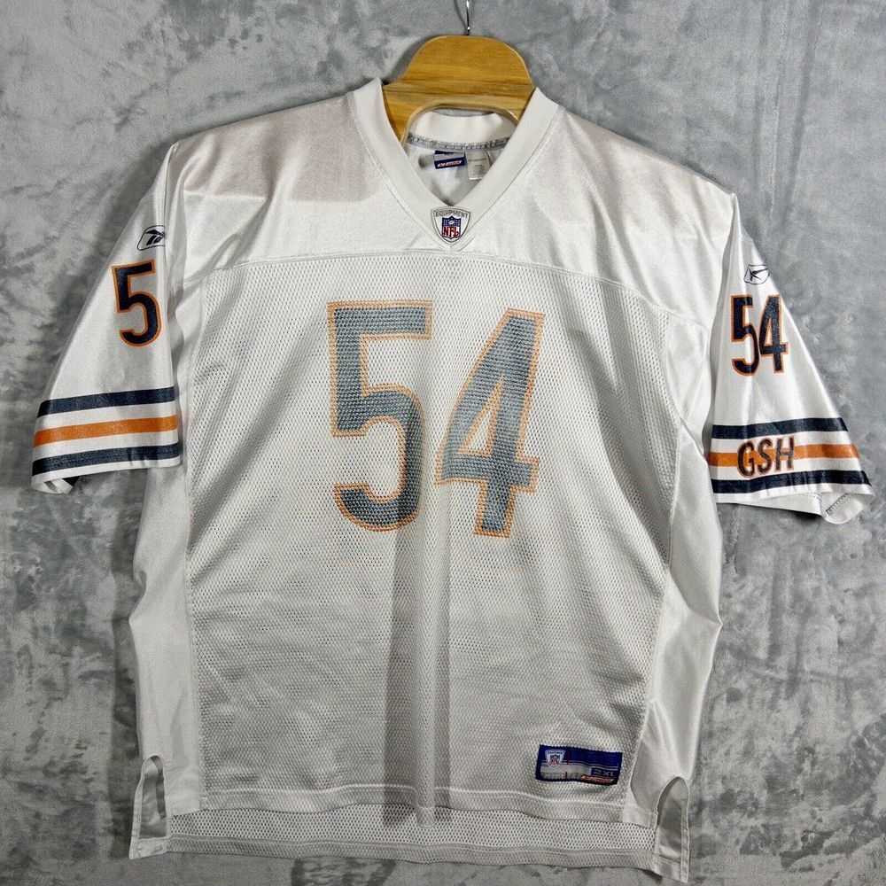 Reebok Chicago Bears Brian Urlacher‎ Jersey Mens XXL Faded Numbers Retro Look